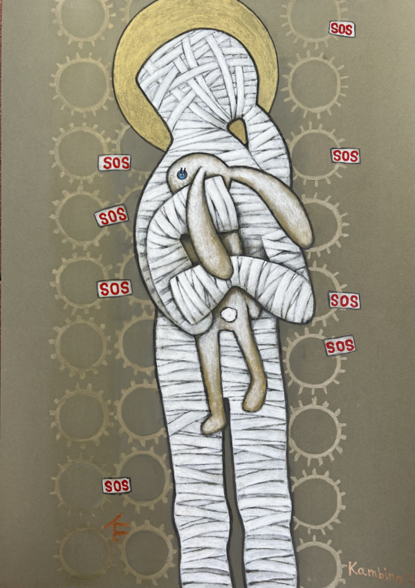 Bucha by Elena Kambina. Triptych #3. Little Madonnas