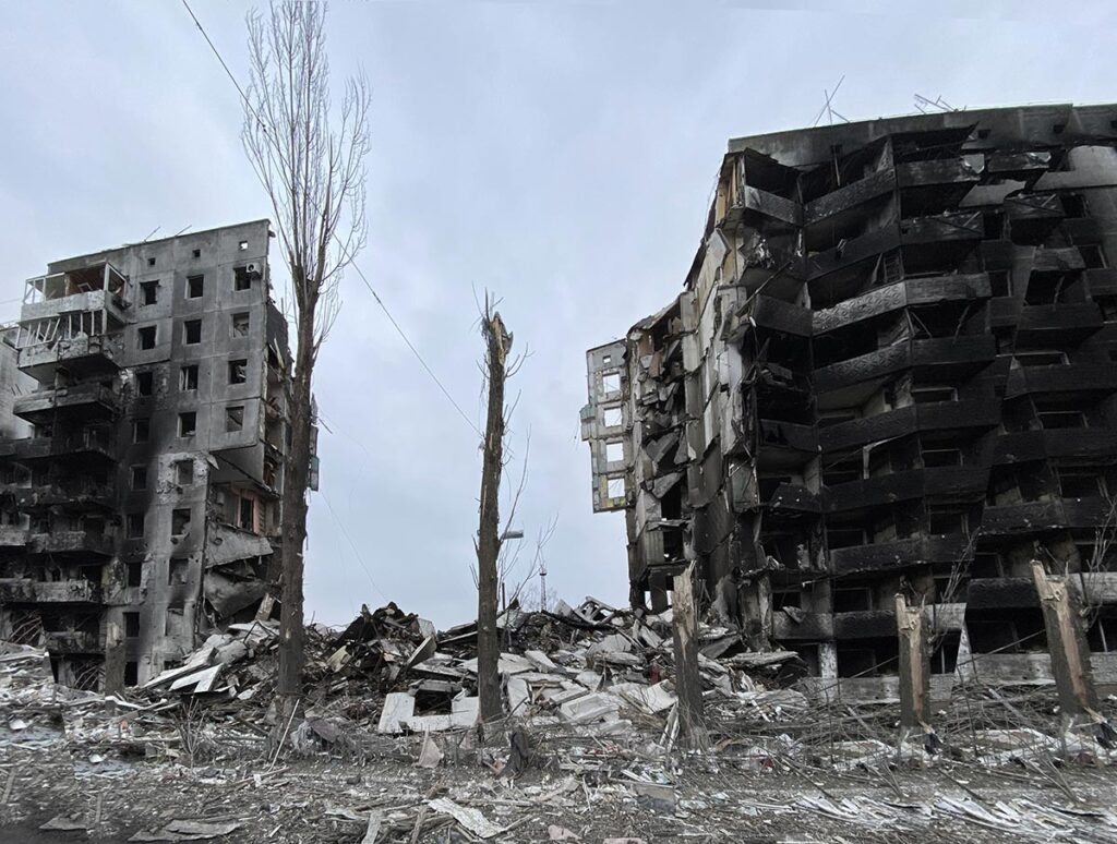 Bombing Of Borodianka. Photo by Igor Zakharenko April 5, 2022