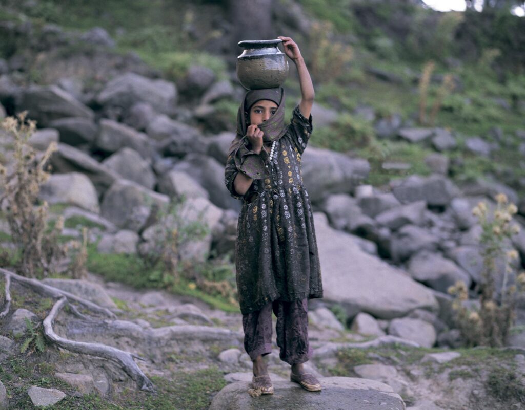 Diptych “Kashmiri Girl” by Sergey Melnikoff, a.k.a. MFF