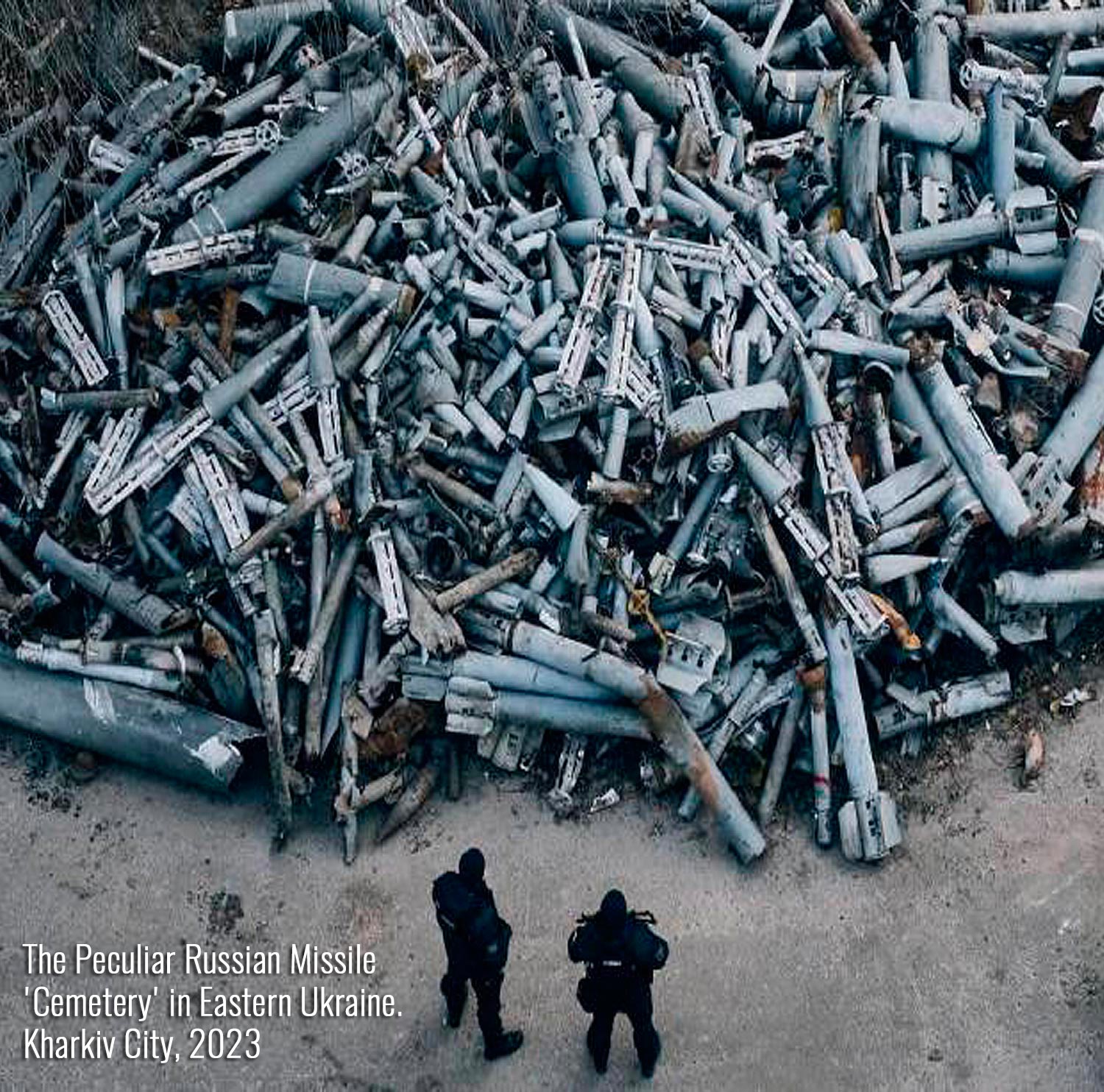 Remains of Russian combat missiles in Ukraine