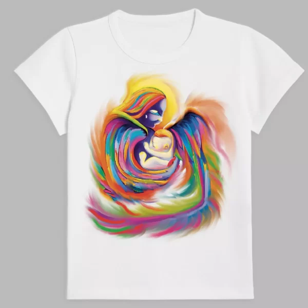 guardian angel t-shirt in white colour