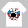 white t- shirt with a ball