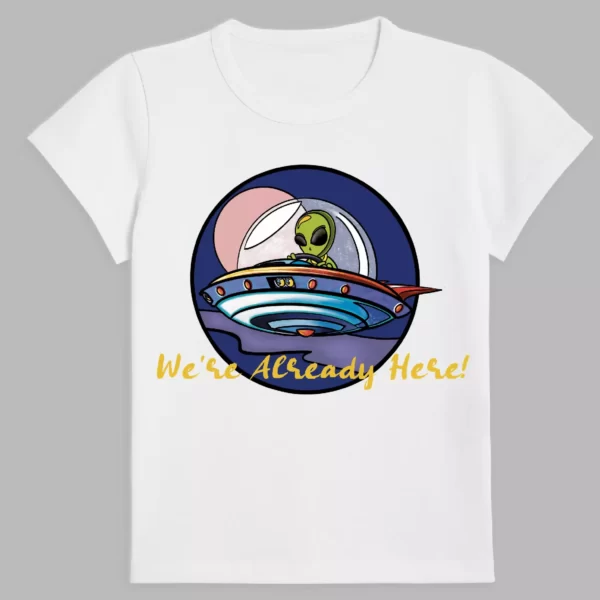 alien t-shirt in white colour
