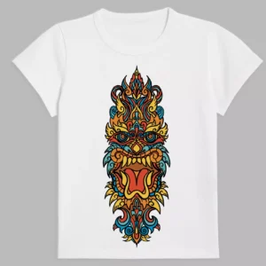 a white t-shirt with a print of the spirit of nepal