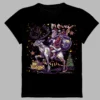 black t-shirt with merry christmas print